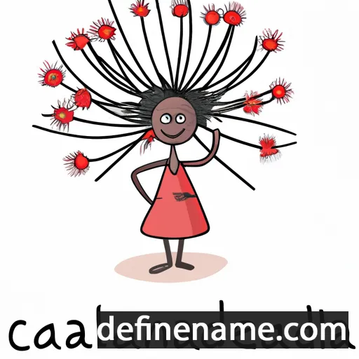 cartoon of the name Caliandra