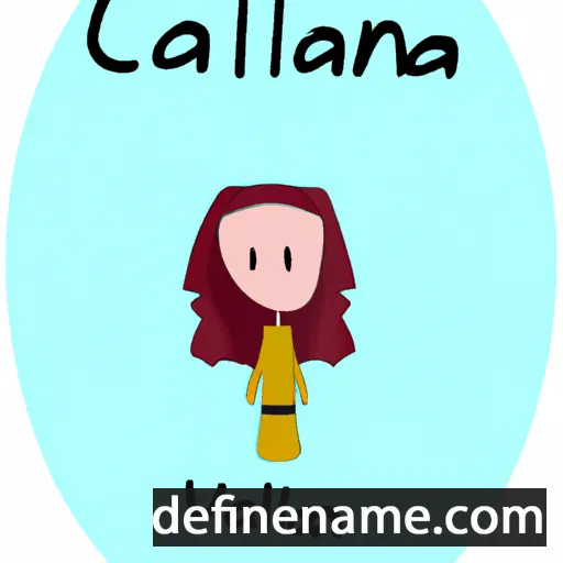 Calliana cartoon