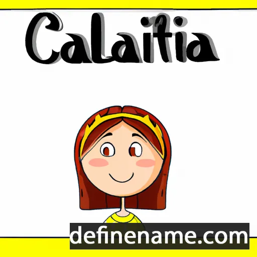 cartoon of the name Callinta