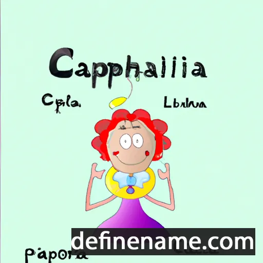 cartoon of the name Calpernia