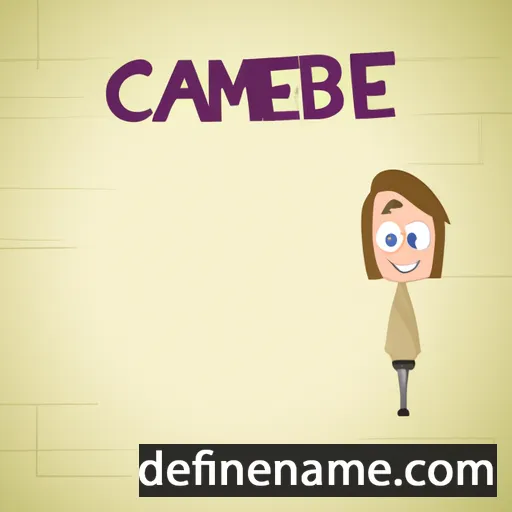 cartoon of the name Cambrey