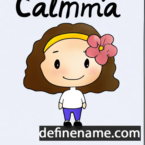 cartoon of the name Camilia