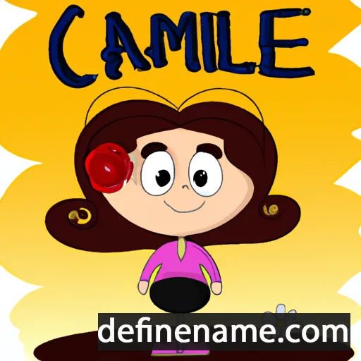 cartoon of the name Camilia