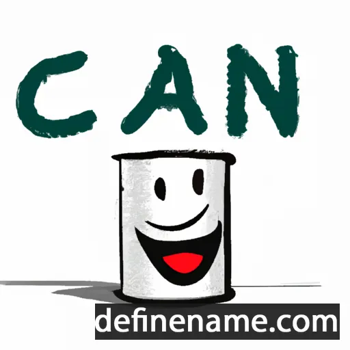 cartoon of the name Can