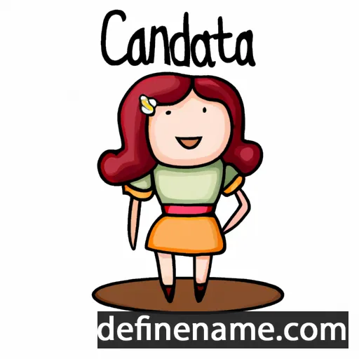 cartoon of the name Canditta