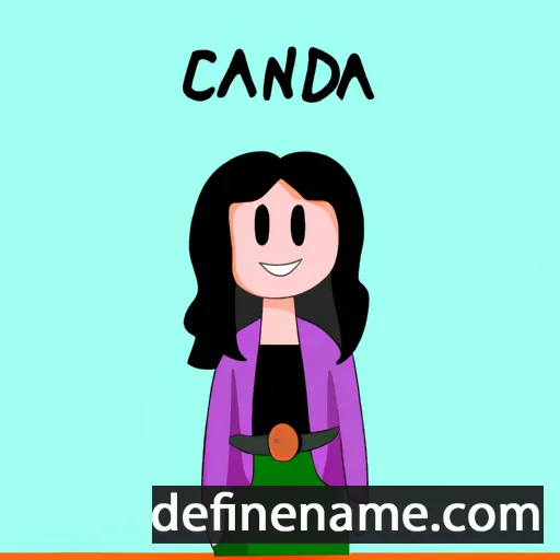 cartoon of the name Candra