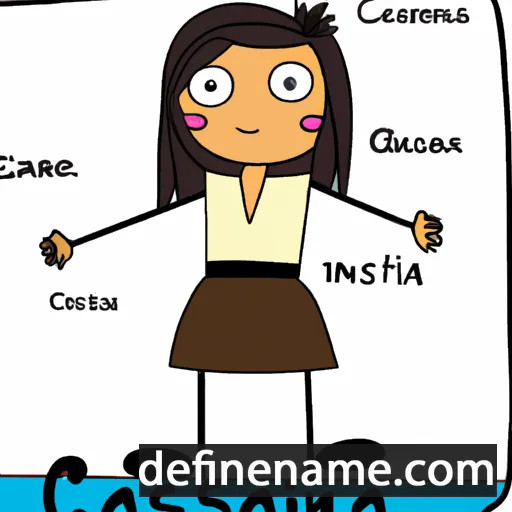 cartoon of the name Canisia