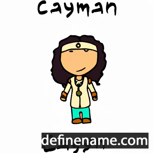 cartoon of the name Caniyah