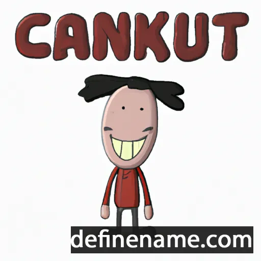 cartoon of the name Cankut