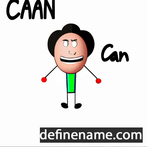 cartoon of the name Cannan