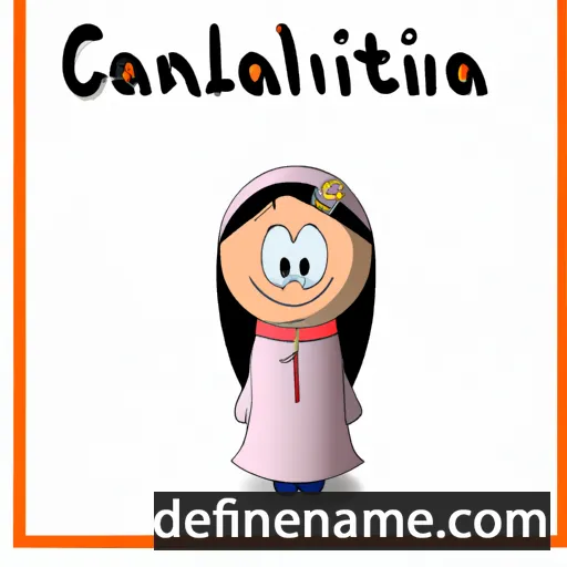 cartoon of the name Cantianilla