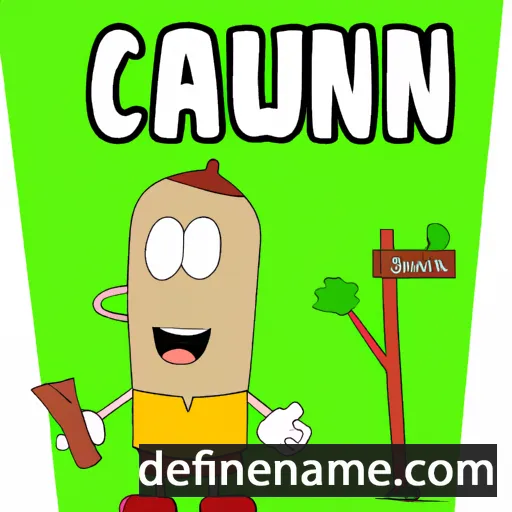 cartoon of the name Canut