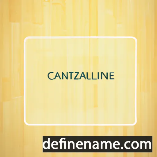 cartoon of the name Canzianilla