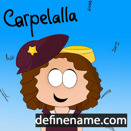 cartoon of the name Capriella