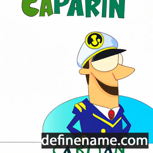 cartoon of the name Captain