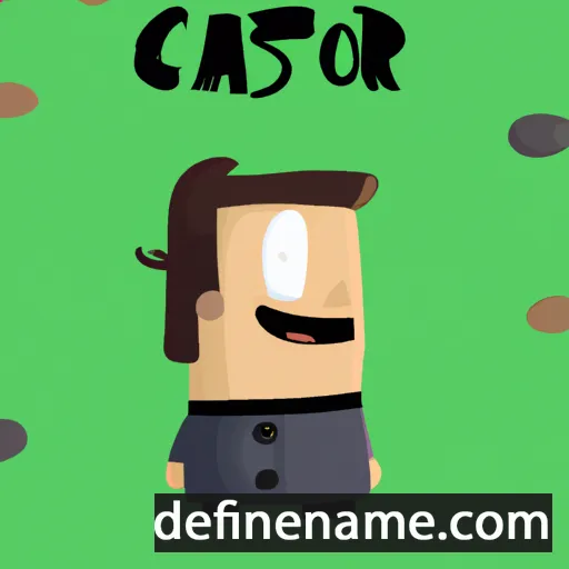 cartoon of the name Cástor