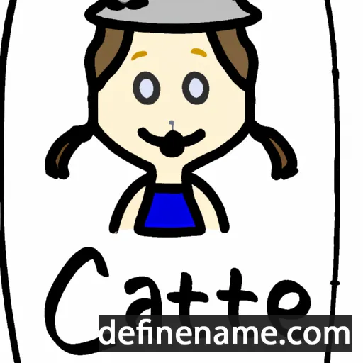 cartoon of the name Cäthe