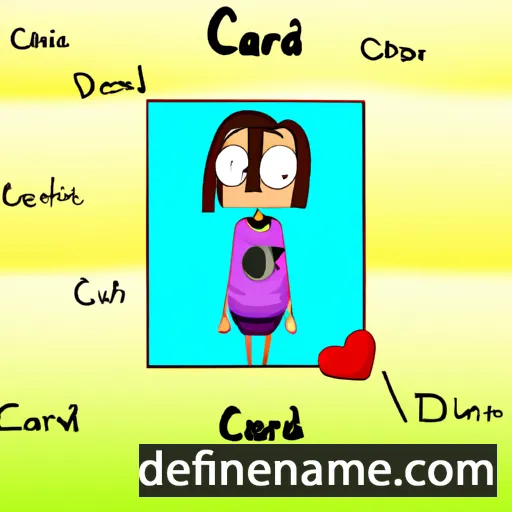 cartoon of the name Carda