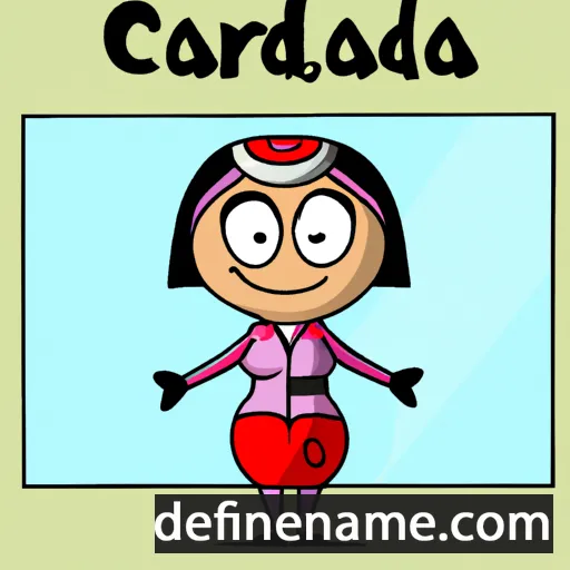 cartoon of the name Cardinia