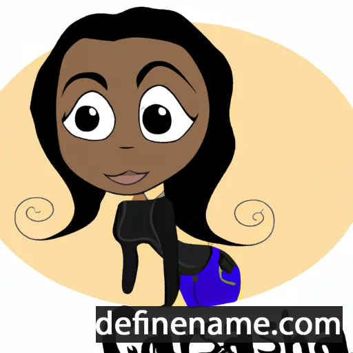 cartoon of the name Caresha