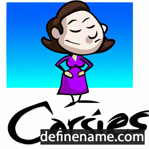 cartoon of the name Caress