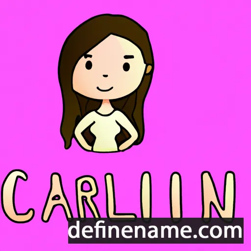 cartoon of the name Carinlyn