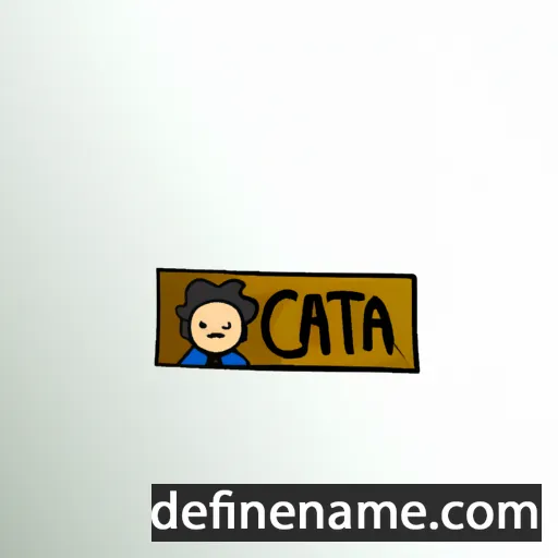 cartoon of the name Carita