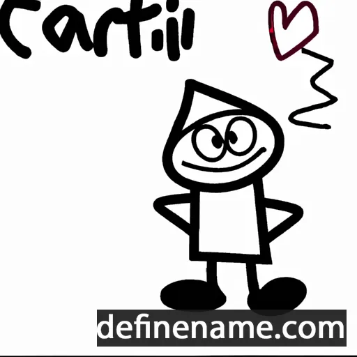 cartoon of the name Caritat