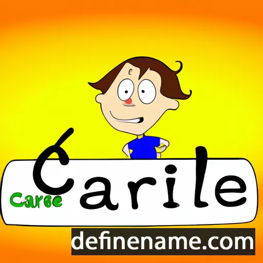 cartoon of the name Carlé