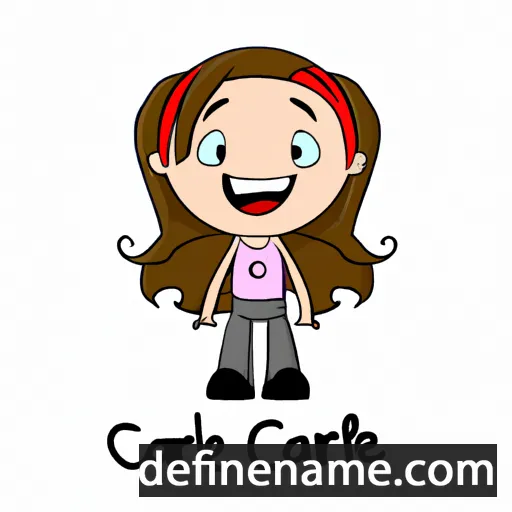 cartoon of the name Carlee