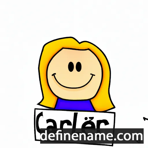 cartoon of the name Carlien