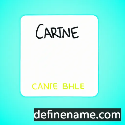 cartoon of the name Carline