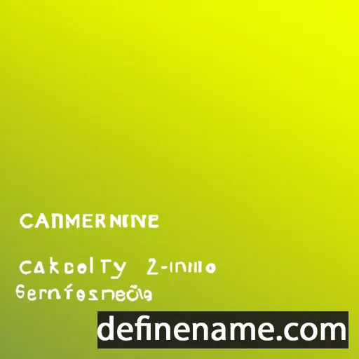 cartoon of the name Carméline