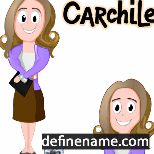 cartoon of the name Caroleigh