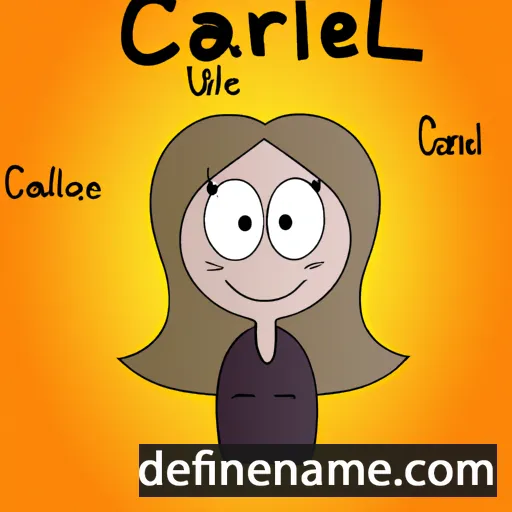 cartoon of the name Carolie