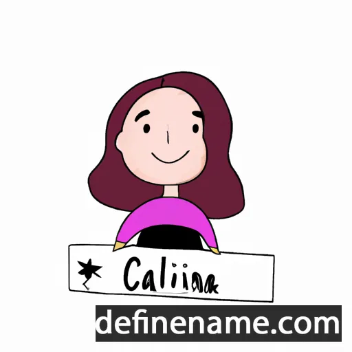 cartoon of the name Caroliina