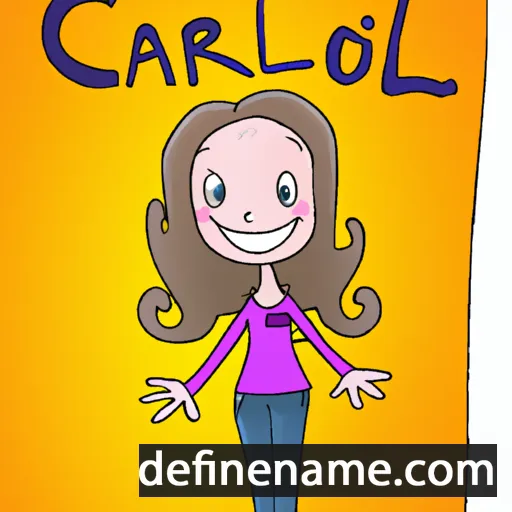 cartoon of the name Caroll