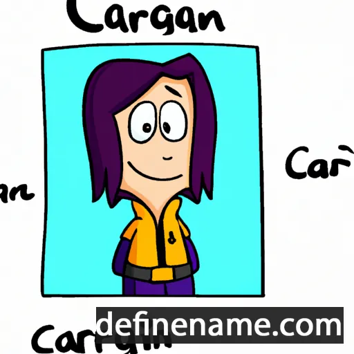 cartoon of the name Carrigan