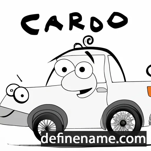 cartoon of the name Carro