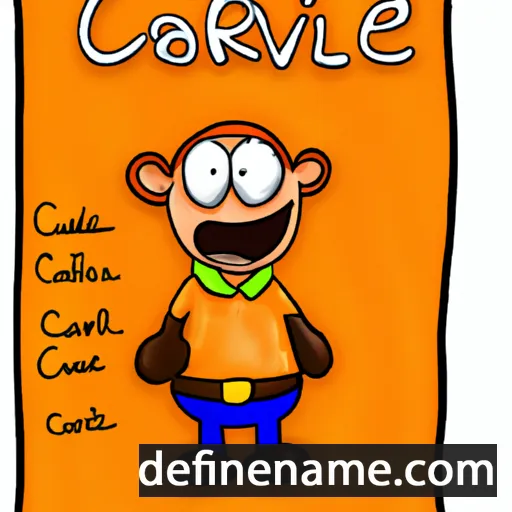 cartoon of the name Carvel