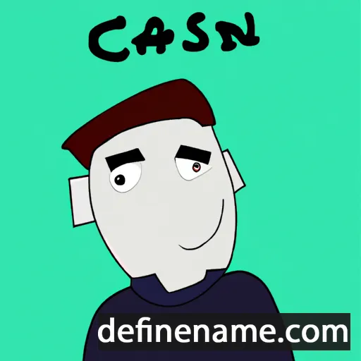 cartoon of the name Casen