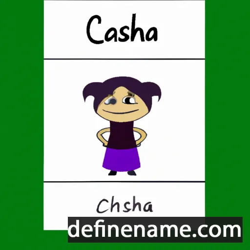 cartoon of the name Cashina