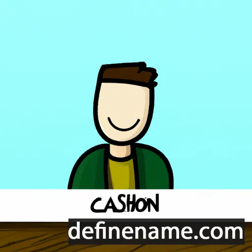 cartoon of the name Cashton