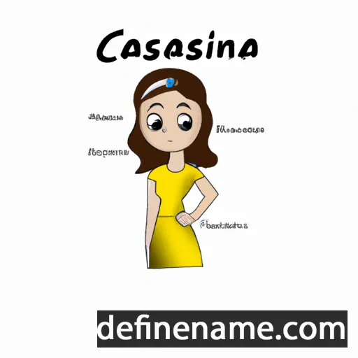 cartoon of the name Casiana