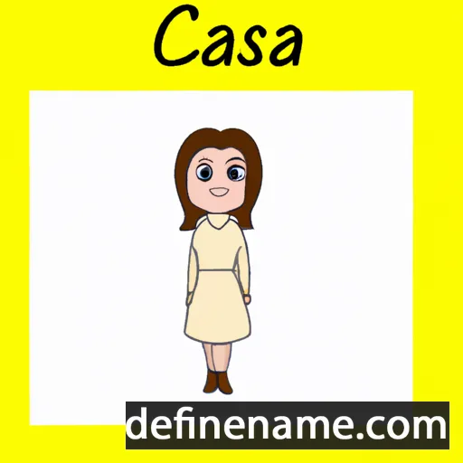 cartoon of the name Casina