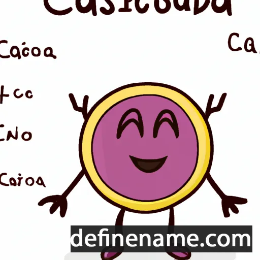 cartoon of the name Casiodora