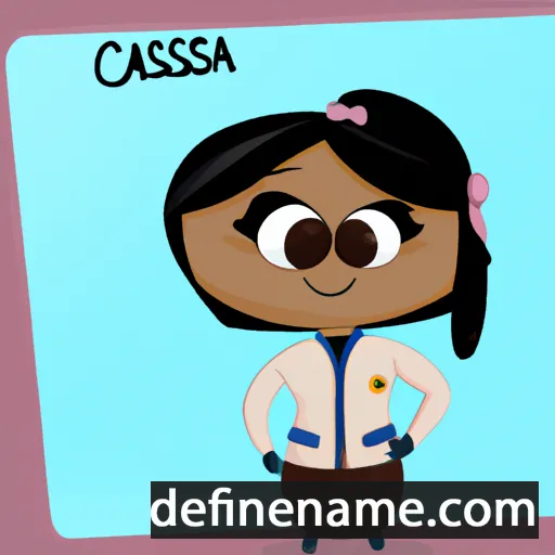 cartoon of the name Cassandria