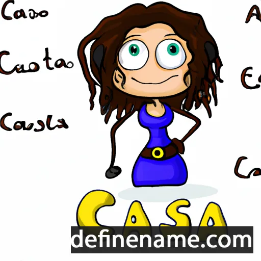 cartoon of the name Cassea