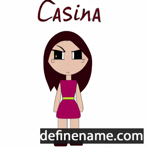 cartoon of the name Cassianna