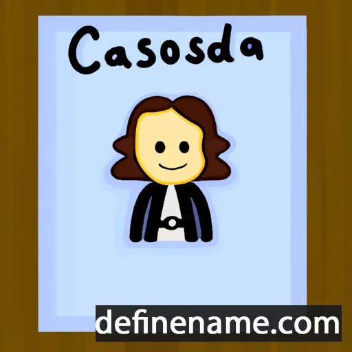 cartoon of the name Cassondra